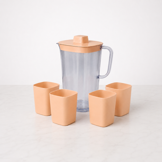 Aquaplast Sydney Water Set – Premium Water Jug & Glass Set | BPA-Free Plastic Drinkware
