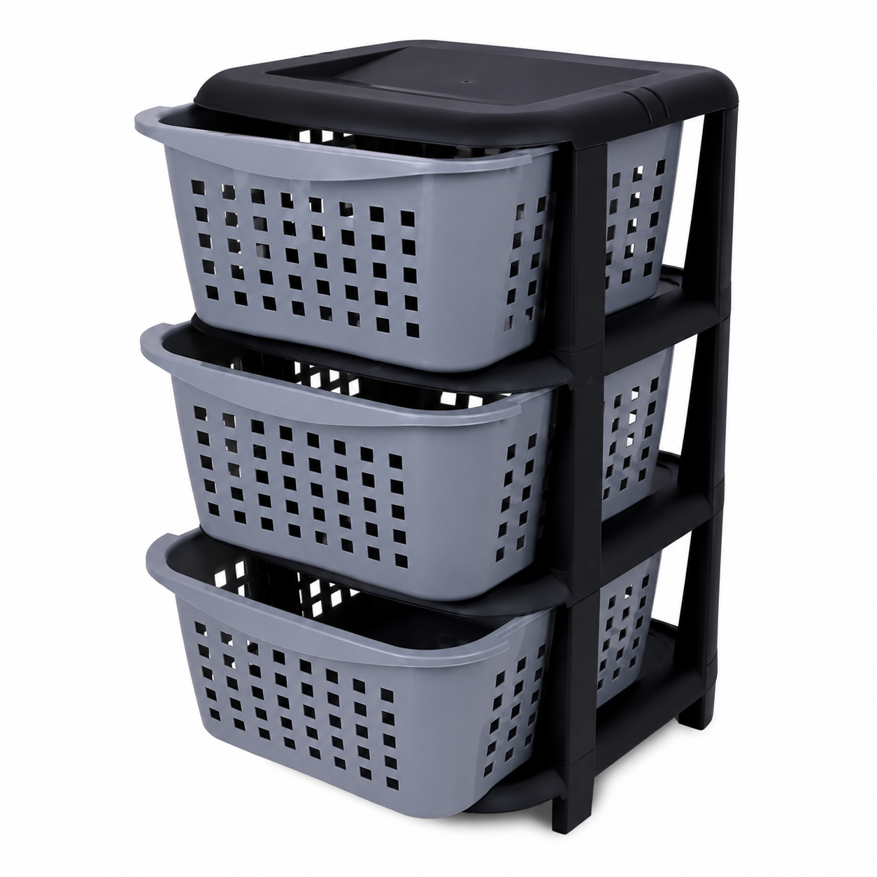 3 Layer Vegetable & Fruit Rack | Plastic Kitchen Storage Basket