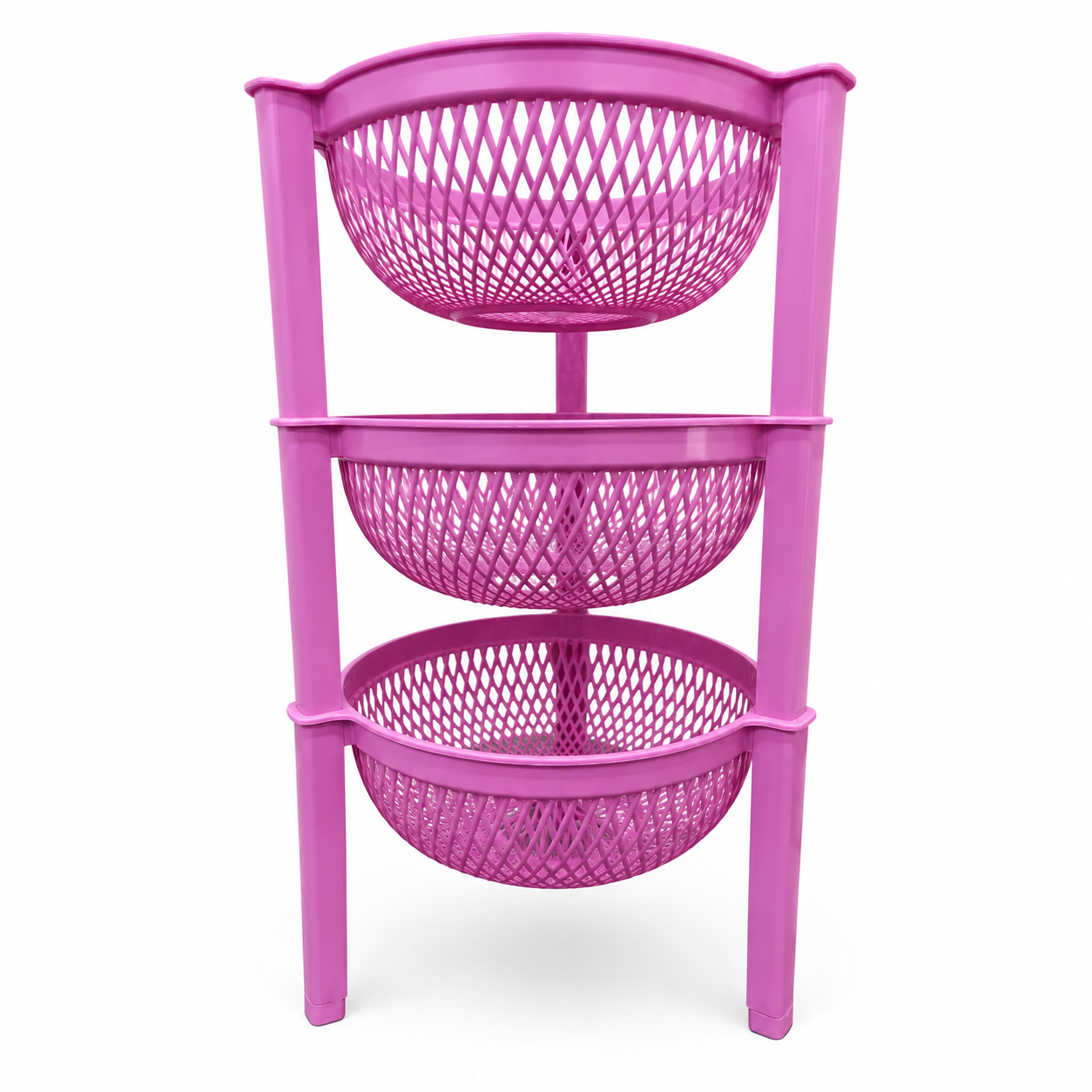 3 Layer Vegetable Basket Stand | BPA-Free Plastic Kitchen Storage Rack for Fruits, Onions & Vegetables  Alternative Title