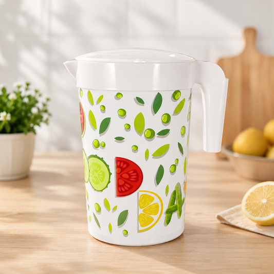 Gold Jug 2.5L BPA-Free Plastic Water Pitcher – Premium Juice & Water Jug for Home & Kitchen