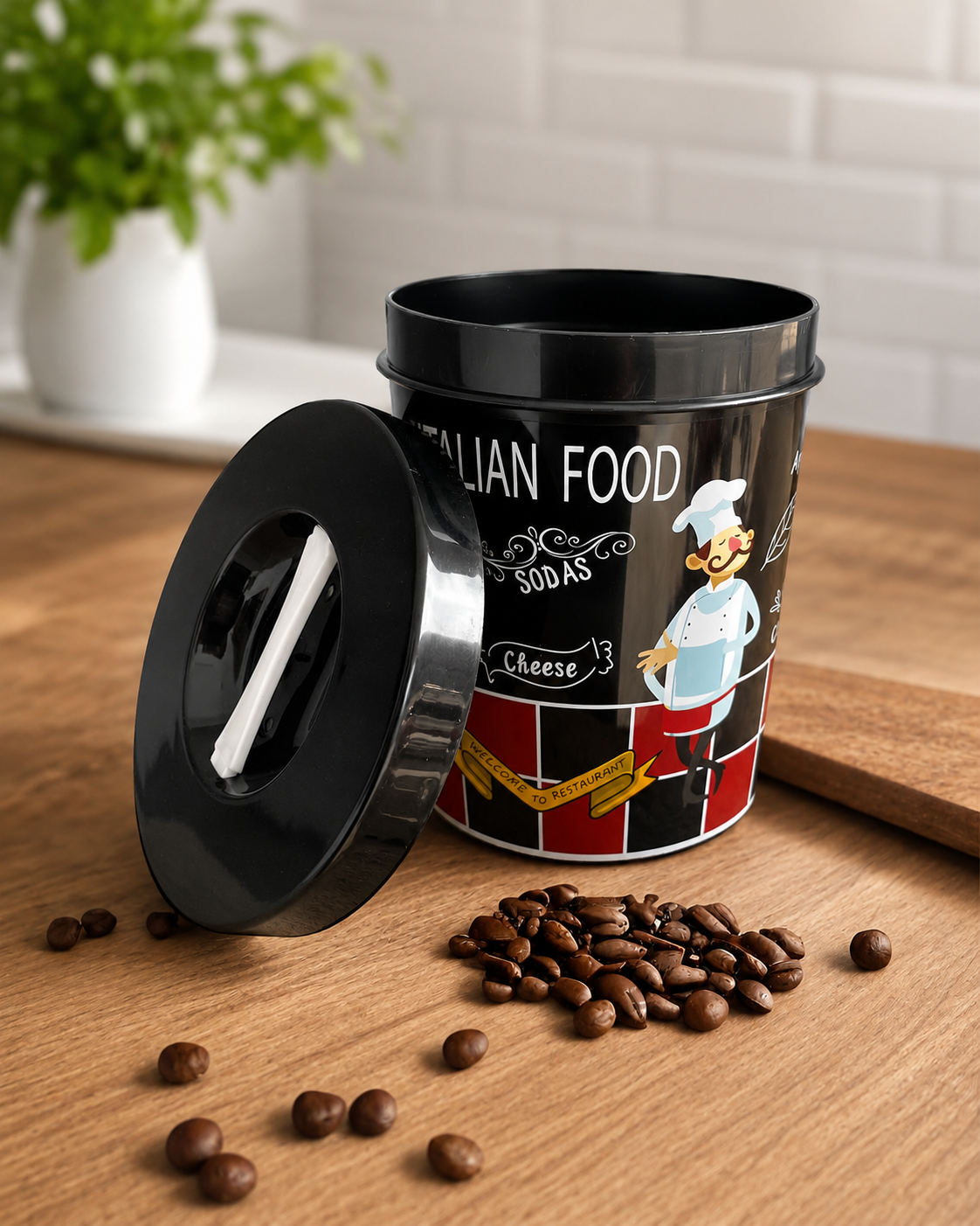 Gold Jar Plastic Storage Container with Lid | BPA-Free Food Storage Jar for Kitchen, Snacks, Dry Fruits & Candy