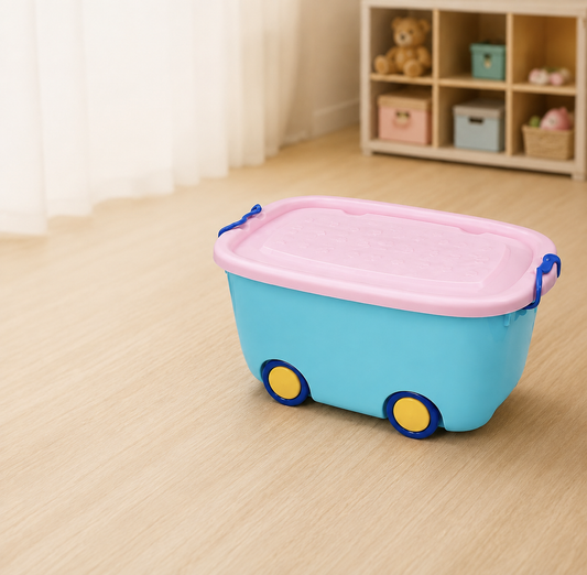 Aquaplast Wheel Container Junior – Kids Storage Box with Wheels