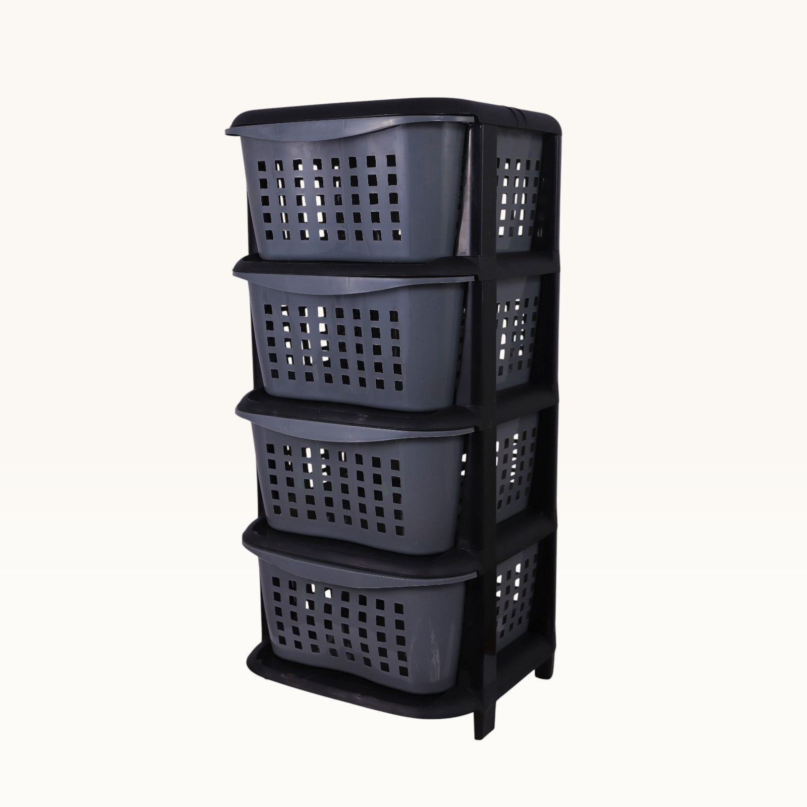 Aquaplast 4 Layer Vegetable Rack – Multi-Purpose Kitchen Storage Organizer | Durable Plastic Storage Stand for Fruits, Vegetables & Household Items