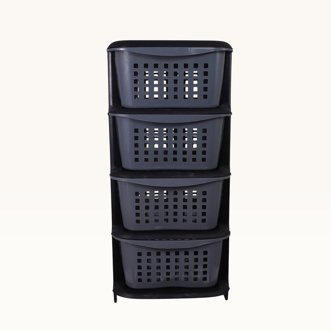 Aquaplast 4 Layer Vegetable Rack – Multi-Purpose Kitchen Storage Organizer | Durable Plastic Storage Stand for Fruits, Vegetables & Household Items