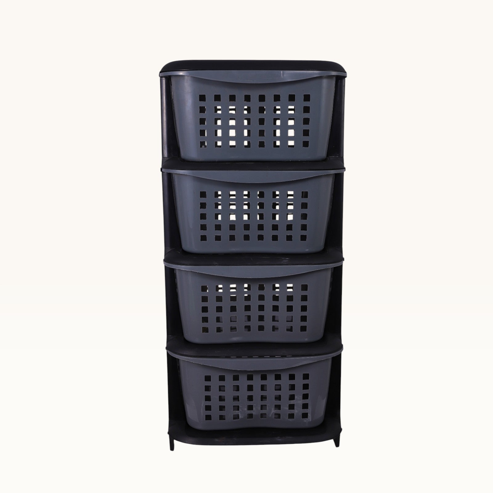 Aquaplast 4 Layer Vegetable Rack – Multi-Purpose Kitchen Storage Organizer | Durable Plastic Storage Stand for Fruits, Vegetables & Household Items
