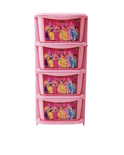 Aquaplast Printed Kids Storage Drawer Organizer | Multi-Layer Plastic Toy Storage Cabinet
