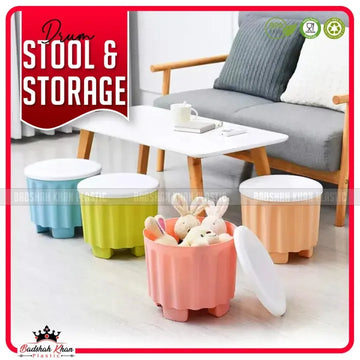 Portable Drum Storage Stool – Multipurpose Storage Chair