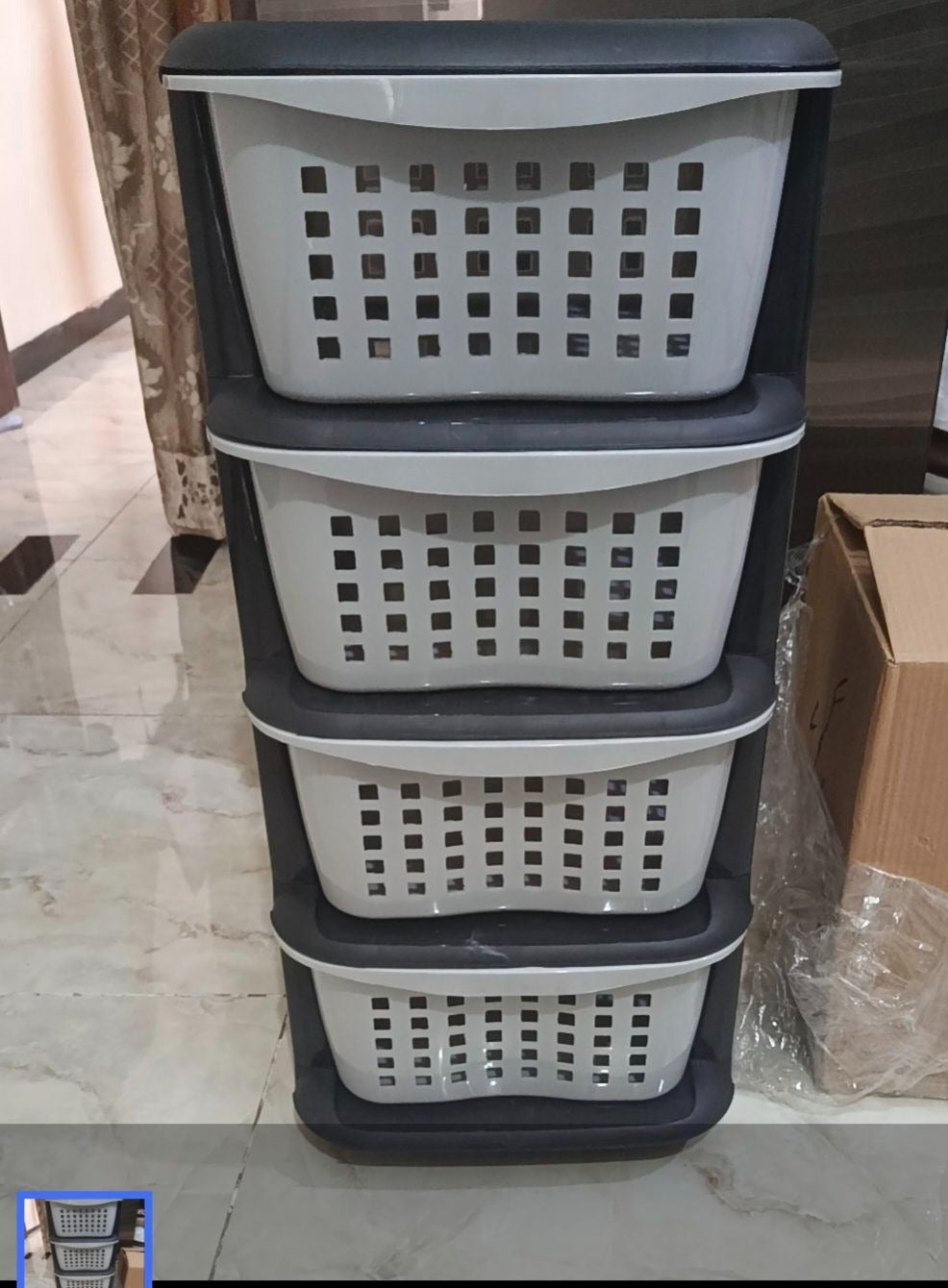 4 Tier Vegetable & Fruit Storage Rack – Kitchen Organizer