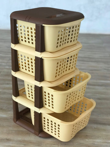 4 Tier Vegetable & Fruit Storage Rack – Kitchen Organizer