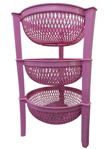 3 Tier Vegetable Storage Rack – Plastic Kitchen Organizer