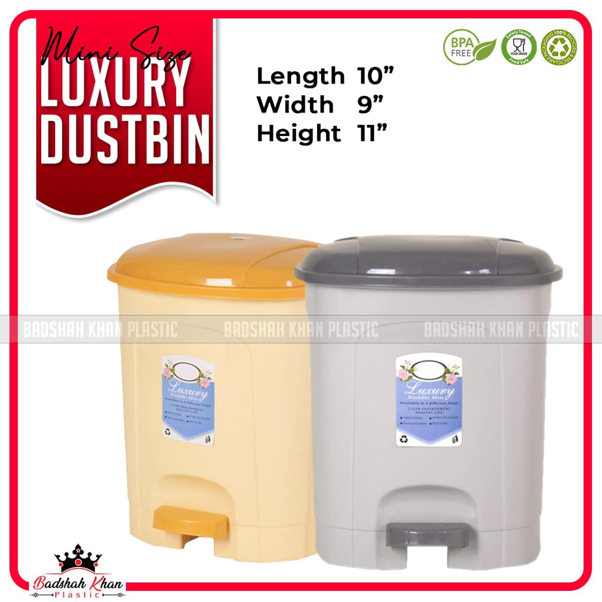 Mini Luxury Paddle Bin – Premium Desk & Room Dustbin