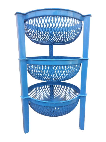 3 Tier Vegetable Storage Rack – Plastic Kitchen Organizer