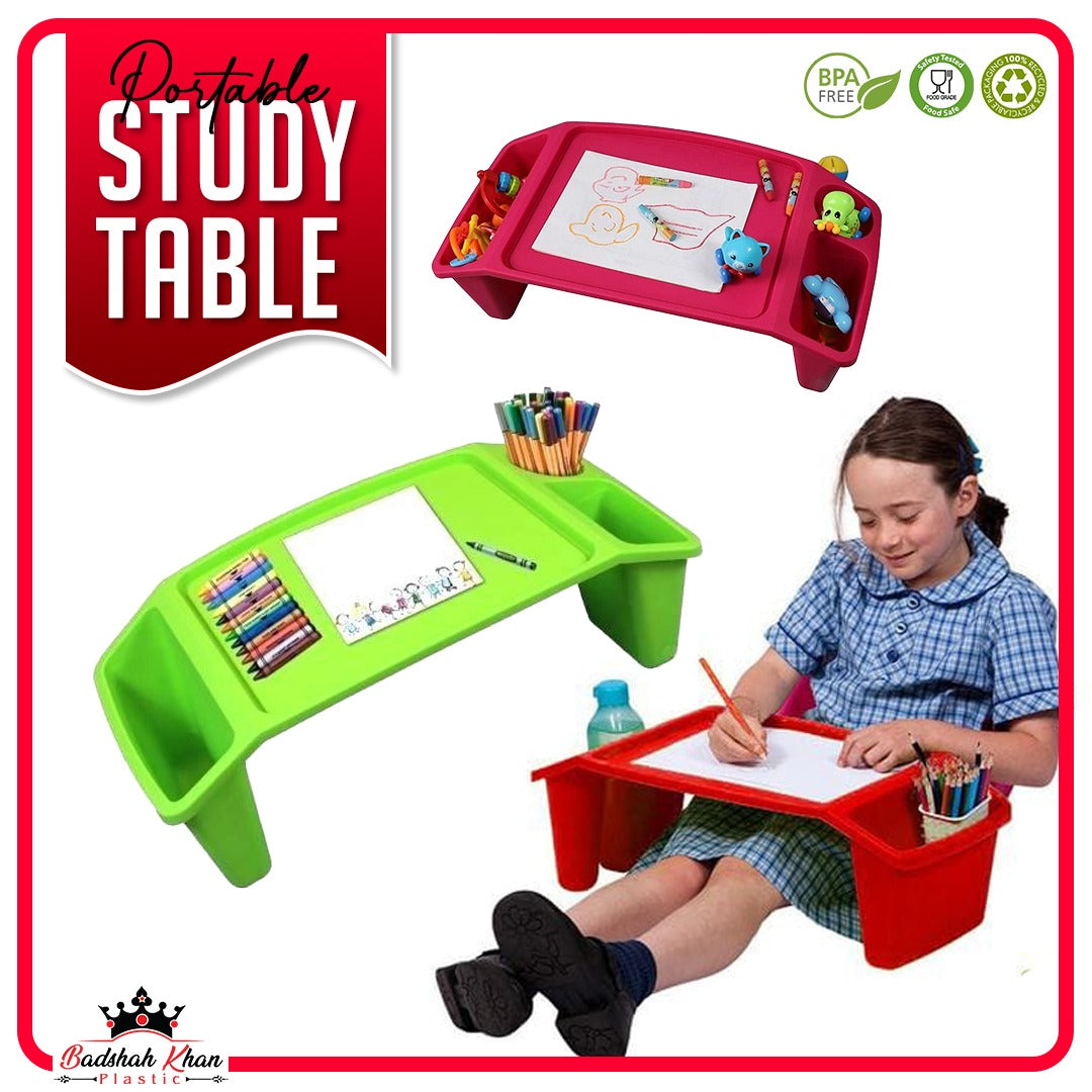 3 in 1 Kids Study Table – Drawing, Food & Laptop Table
