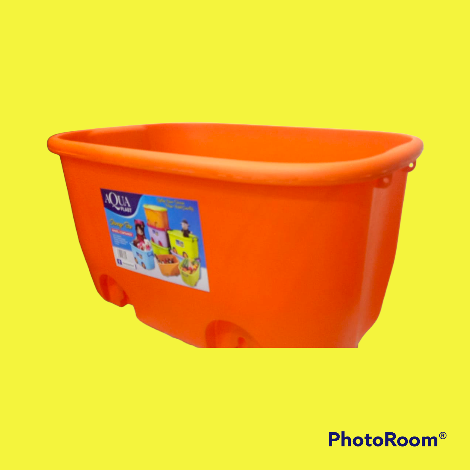Kids Toy Storage Box with Wheels – Large Plastic Container with Lid