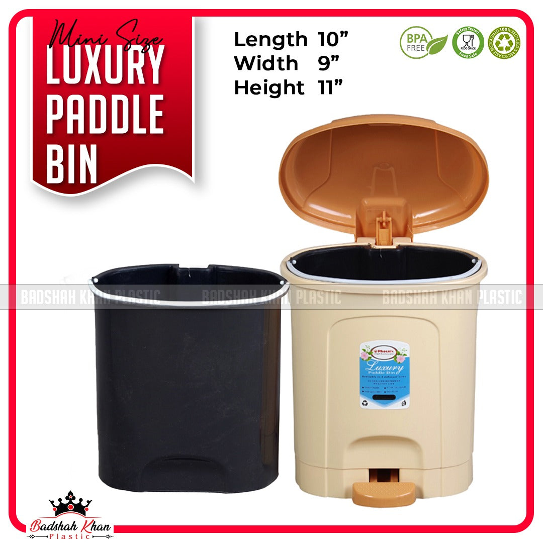 Mini Luxury Paddle Bin – Premium Desk & Room Dustbin